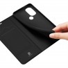 Husa Flip Tip Carte DuxDucis Skin Pro pentru Motorola Moto G71 5G , Neagra