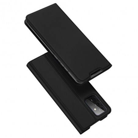 Husa Flip Tip Carte DuxDucis Skin Pro pentru Samsung Galaxy A72 5G , Neagra