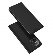 Husa Flip Tip Carte DuxDucis Skin Pro pentru Xiaomi Mi 11 Lite , Neagra