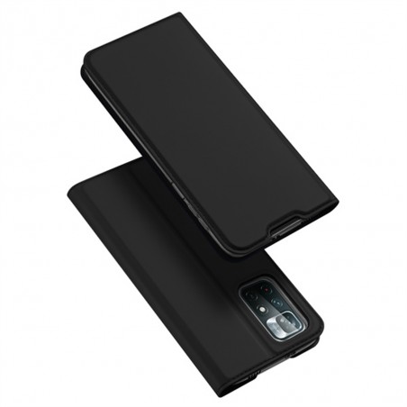 Husa Flip Tip Carte DuxDucis Skin Pro pentru Xiaomi Poco M4 Pro 5G , Neagra