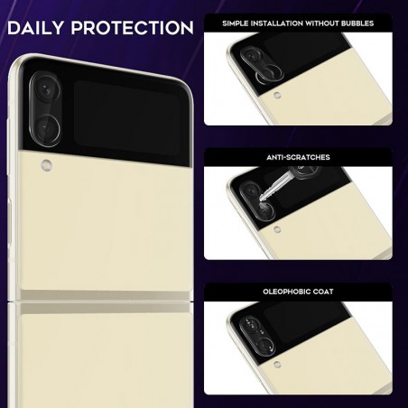 Folie protectie camera pentru Samsung Galaxy Z Flip 3 5G - Mocolo Silk HD PRO, Neagra