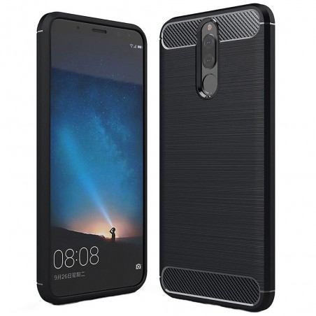 Husa Carcasa spate pentru Huawei Mate 10 Lite , Tpu Carbon Design, Neagra