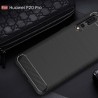 Husa Carcasa spate pentru Huawei P20 Pro , Tpu Carbon Design, Neagra