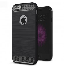 Husa Carcasa spate pentru iPhone 6 Plus / 6s Plus , Tpu Carbon Design, Neagra