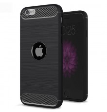 Husa Carcasa spate pentru iPhone SE 2, SE 2020 , Tpu Carbon Design, Neagra
