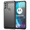 Husa Carcasa spate pentru Motorola Moto G71 5G , Tpu Carbon Design, Neagra