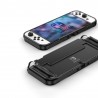 Husa Carcasa spate pentru Nintendo Switch OLED , Tpu Carbon Design, Neagra