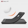 Husa Carcasa spate pentru Samsung Galaxy A21 , Tpu Carbon Design, Neagra
