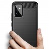 Husa Carcasa spate pentru Samsung Galaxy A73 5G , Tpu Carbon Design, Neagra