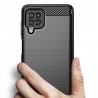 Husa Carcasa spate pentru Samsung Galaxy F62 / M62 , Tpu Carbon Design, Neagra