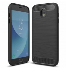 Husa Carcasa spate pentru Samsung Galaxy J3 2017 , Tpu Carbon Design, Neagra