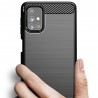 Husa Carcasa spate pentru Samsung Galaxy M31s , Tpu Carbon Design, Neagra