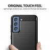 Husa Carcasa spate pentru Samsung Galaxy S21 FE , Tpu Carbon Design, Neagra