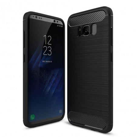 Husa Carcasa spate pentru Samsung Galaxy S8 , Tpu Carbon Design, Neagra