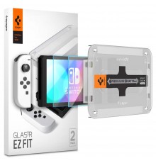 [Pachet 2x] Folie Nintendo Switch OLED, GLAS.TR Ez-Fit 9H - Clear