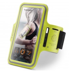 Husa banderola telefon pentru alergare, Spigen (A700) - Neon