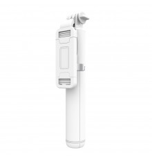 Selfie stick tip trepied cu telecomanda Bluetooth, 101cm, Techsuit S7 - Alb