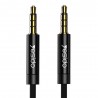 Adaptor Audio Jack 3.5mm la Jack 3.5mm, 2M, Yesido - Negru
