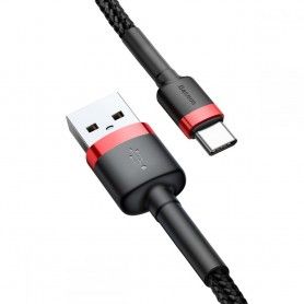 Cablu de date Baseus Cafule Type-C 100cm Red/black