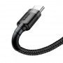 Cablu de date Baseus Cafule Type-C 100cm Grey/black
