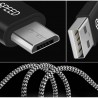 Cablu de date din Nailon, USB la Micro USB, 3M, K-ONE, DuxDucis - Negru