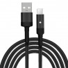 Cablu de date USB la Type-C, 2.4A, 1.2M, Yesido (CA-28) - Negru