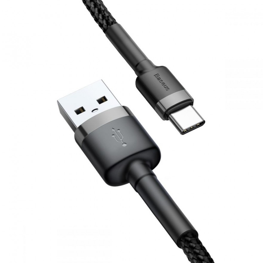 Cablu de date Baseus Cafule Type-C 200cm Grey/black Baseus - 1