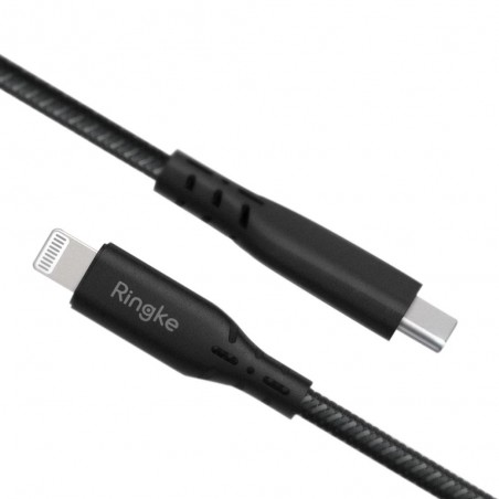 Cablu de date Ringke Fast Charge Type-C To Lightning 1.2M - Negru