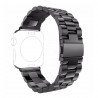 Curea metalica smartwatch Apple Watch 1 / 2 / 3 / 4 / 5 / 6 / 7 / SE (38mm / 40 mm / 41 mm), Techsuit - Negru