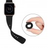 Curea silicon smartwatch Apple Watch 1 / 2 / 3 / 4 / 5 / 6 / 7 / SE (42 mm / 44 mm / 45 mm), Techsuit - Negru