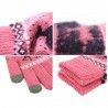 Manusi Touchscreen de lana, dama, Techsuit ST0002 - Dark Pink