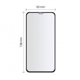 Folie Protectie Ecran iPhone XI 11 Pro - Hofi Hybrid Glass Black Hofi - 6