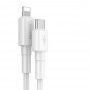 Cablu de date - Baseus Type C PD / Lightning 18W QC3.0 100cm White
