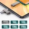 Stick Memorie rotabil USB 3.0, High Speed, 128GB, Usams - Negru