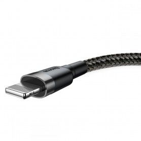 Cablu de date - Baseus Cafule Lightning 50cm Grey/black Baseus - 2
