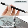 Stylus Pen Universal, IOS, Android, Techsuit JC03 - Alb