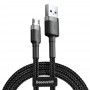 Cablu de date - Baseus Cafule Micro-usb 50cm Grey/black Baseus - 1
