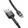 Cablu de date - Baseus Cafule Micro-usb 50cm Grey/black Baseus - 2