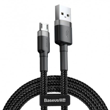Cablu de date - Baseus Cafule Micro-usb 100cm Grey/black Baseus - 1