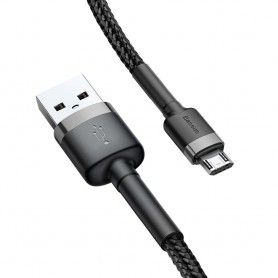 Cablu de date - Baseus Cafule Micro-usb 100cm Grey/black Baseus - 2