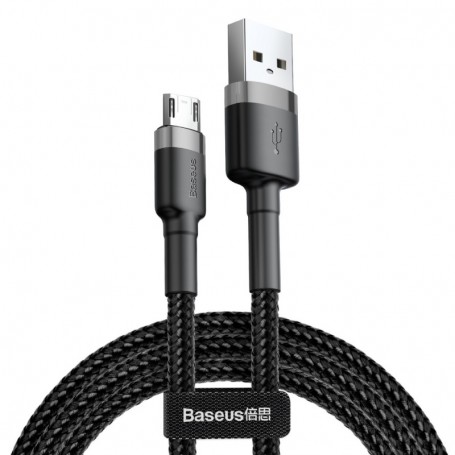 Cablu de date - Baseus Cafule Micro-usb 200cm Grey/black