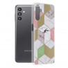 Husa Carcasa Spate pentru Samsung Galaxy A13 5G / Galaxy A04s - Marble Design, Hexagoane Violet