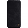 Husa Flip tip carte iPhone 12 Pro Max - Qin Leather, Nillkin, Neagra