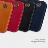 Husa Flip tip carte iPhone 12 Pro Max - Qin Leather, Nillkin, Maro