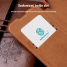 Husa Flip tip carte iPhone 13 Pro - Qin Leather, Nillkin, Albastra