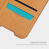 Husa Flip tip carte Huawei P50 Pro - Qin Leather, Nillkin, Maro