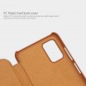 Husa Flip tip carte Samsung Galaxy A03s - Qin Leather, Nillkin, Maro