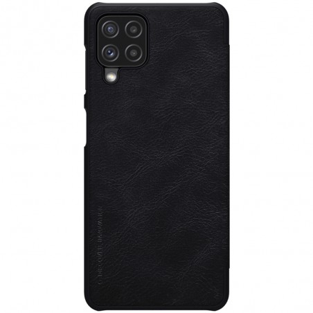 Husa Flip tip carte Samsung Galaxy A22 4G - Qin Leather, Nillkin, Neagra
