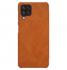 Husa Flip tip carte Samsung Galaxy A22 4G - Qin Leather, Nillkin, Maro