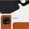 Husa Flip tip carte Samsung Galaxy A22 5G - Qin Leather, Nillkin, Maro